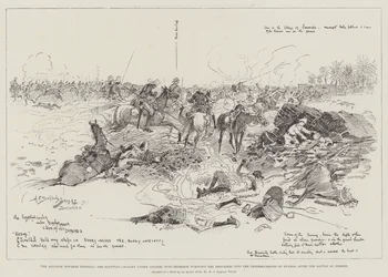 Az előrenyomulás Dongola felé, az egyiptomi lovasság Burn-Murdoch ezredes vezetésével a ferketi csata után a derviseket üldözve Suarda környékére